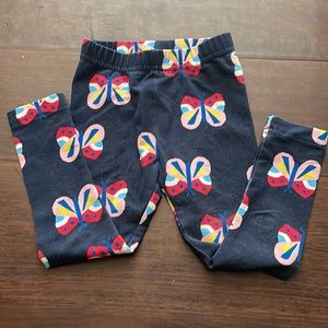 Hanna Andersson Girls 3T (90) Butterfly Leggings